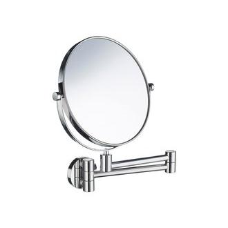 Smedbo FK438 7 7/8 in. Swiveling Wall Mounted 5x Magnification Shaving Mirror in Polished Chrome from the Outline Collection